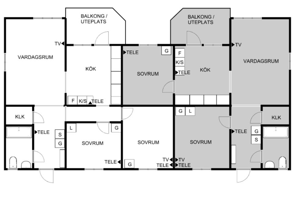 3 rum och kök - 76m²